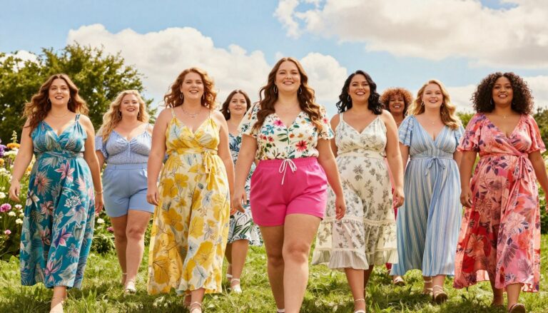 letnie stylizacje plus size